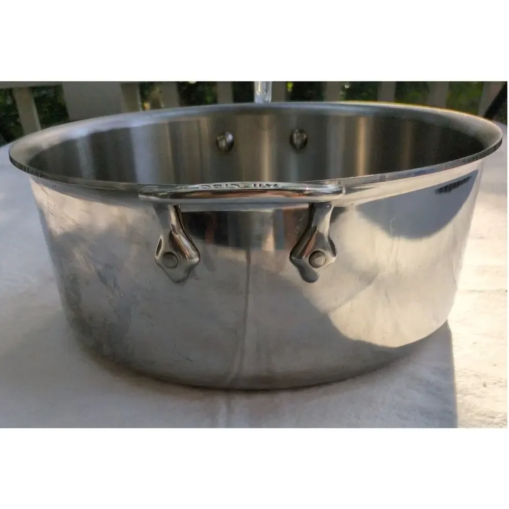 All Clad 6 Qt Saute Pan Stainless Steel Cookware Kitchen Chef Professional USA